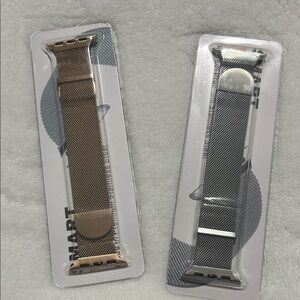 Gold and Silver Mesh Watch Bands